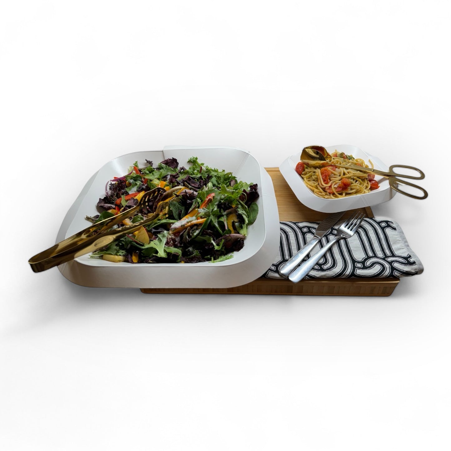 Milano Bowl Set - SOFT GREY WAVE
