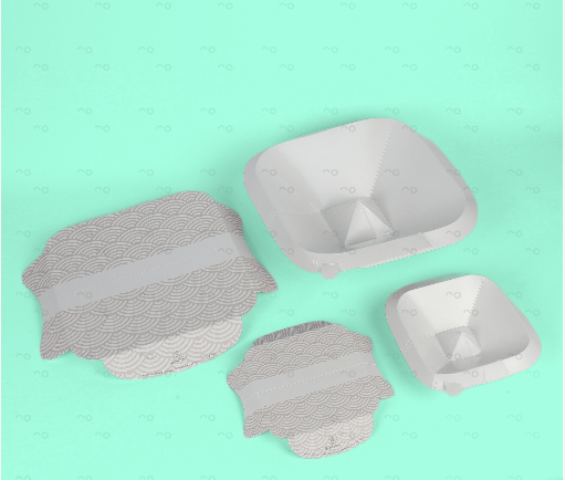Milano Bowl Set - SOFT GREY WAVE