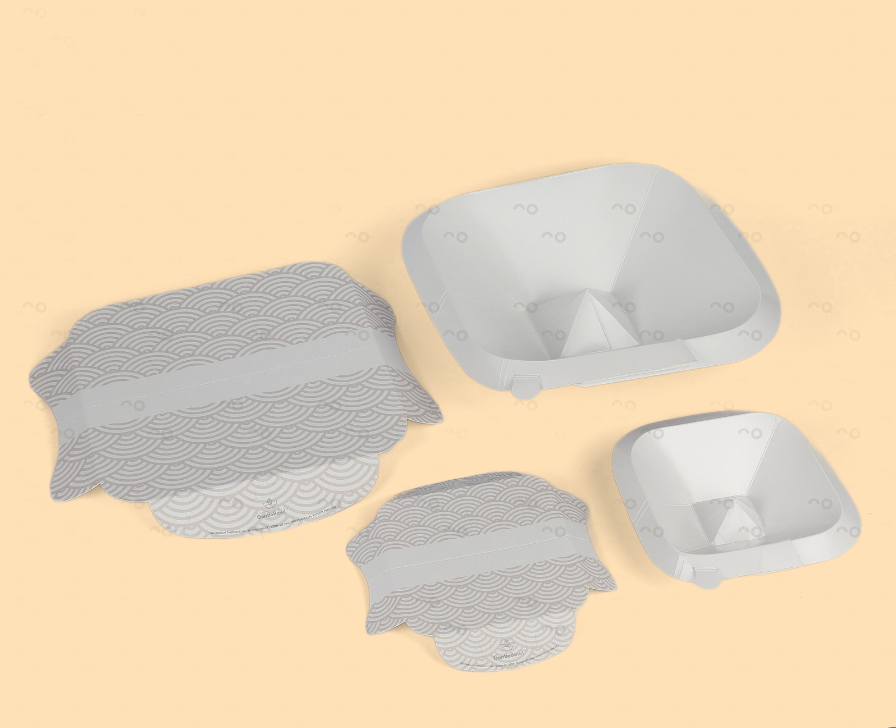Milano Bowl Set - SOFT GREY WAVE